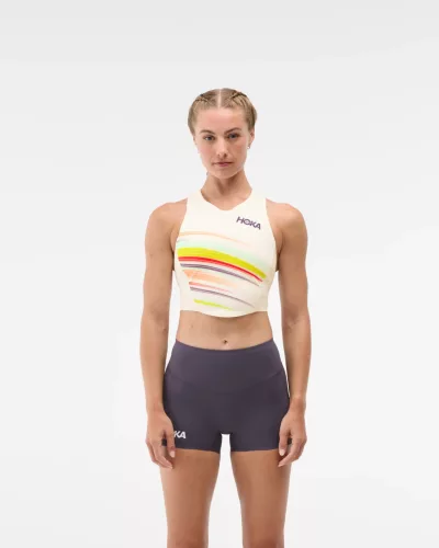 Hoka Race Day Crop Bra női sportmelltartó