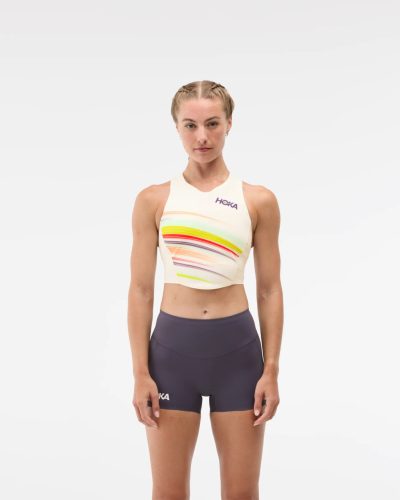 Hoka Race Day Crop Bra női sportmelltartó