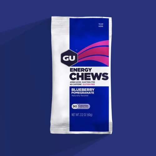 GU Chews (áfonya-gránátalma) gumicukor - 60 g