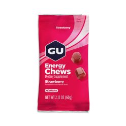 GU Chews (eper) gumicukor - 60 g