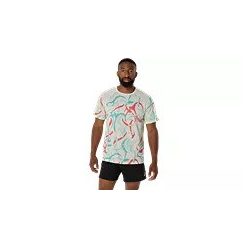   Asics Road All Over Print SS Top férfi rövid ujjú futópóló