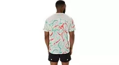 Asics Road All Over Print SS Top férfi rövid ujjú futópóló