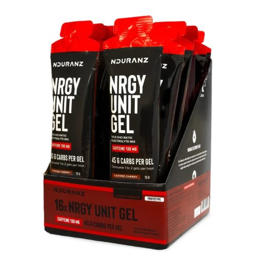 Nduranz Energy Unit koffein kávé (meggy) gél - 60 ml