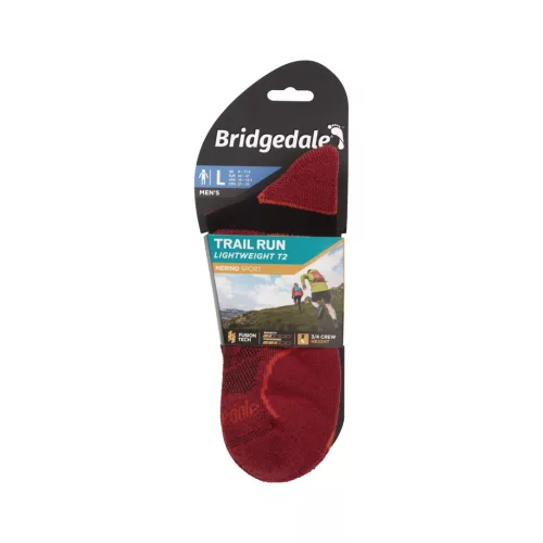 Bridgedale Trail Run LW T2 Merino 3/4 Crew férfi futózokni