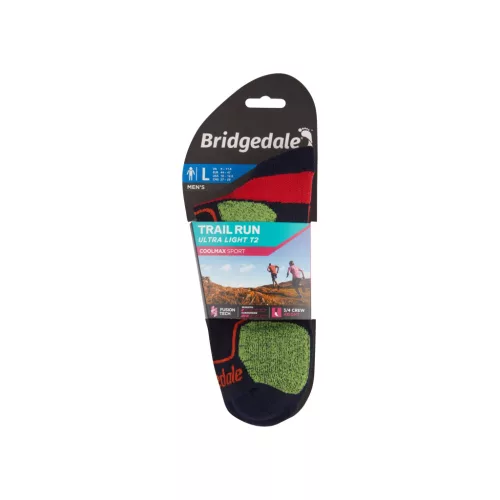 Bridgedale Trail Run LW T2 Coolmax 3/4 Crew férfi futózokni