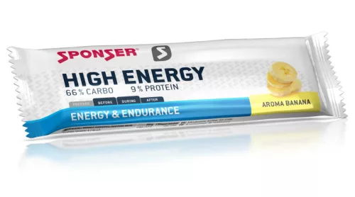 Sponser High Energy Bar (banán) szelet - 45 g