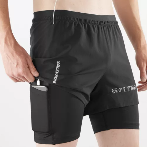 Salomon Cross 2in1 Short M férfi futó rövidnadrág