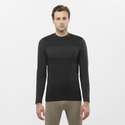 Salomon Sntial Wool LS TOP M férfi hosszú ujjú futófelső