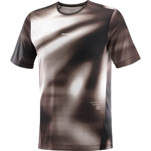 Salomon SHKout Core SS Tee GFX M férfi rövid ujjú futópóló