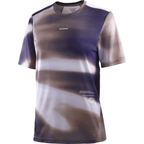 Salomon SHKout Core SS Tee GFX W női rövid ujjú futópóló