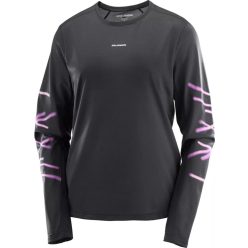   Salomon SHKout Core LS Tee GFX W női hosszú ujjú futófelső