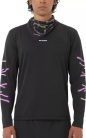 Salomon SHKout Core LS Tee GFX M férfi hosszú ujjú futófelső