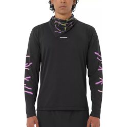   Salomon SHKout Core LS Tee GFX M férfi hosszú ujjú futófelső