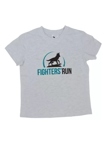 Fighters Run kollekció FR Kids gyerek póló elöl 2 színű logóval