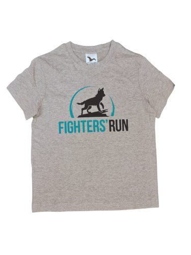 Fighters Run kollekció FR Kids gyerek póló elöl 2 színű logóval