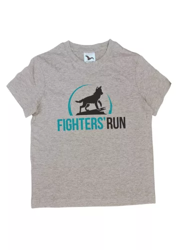 Fighters Run kollekció FR Kids gyerek póló elöl 2 színű logóval