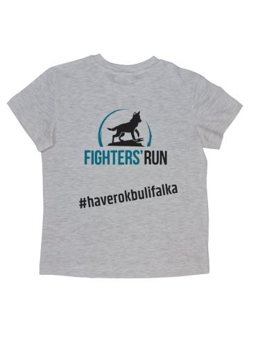 Fighters Run kollekció FR Kids gyerek póló elöl-hátul 2 színű logóval