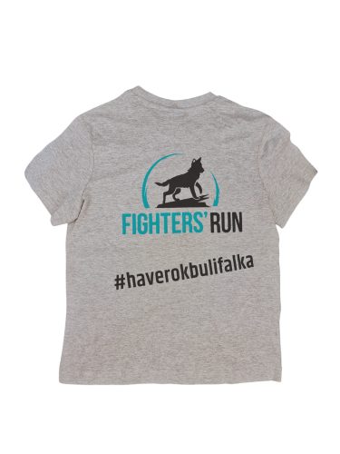 Fighters Run kollekció FR Kids gyerek póló elöl-hátul 2 színű logóval