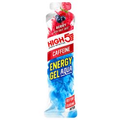   High5 Energy Gel Aqua +koffein (málna) folyékony-gél - 66 g