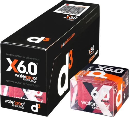 D3 X6.0 vízálló kineziológiai tapasz