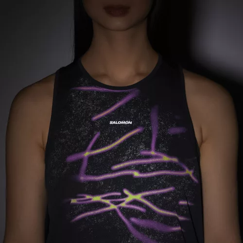 Salomon Shkout Core Tank GFX női futóatléta