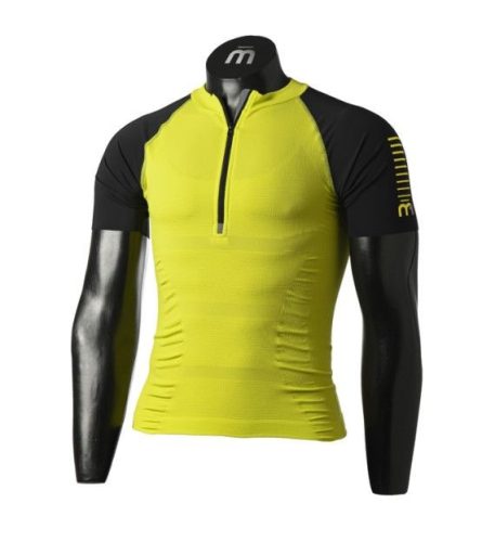 Mico Half SLVS Zip Neck Shirt M1 Trail férfi rövid ujjú futópóló