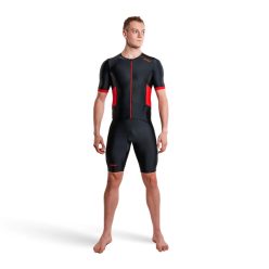   Zone3 Activate Short Sleeve Full Zip Trisuit férfi triatlonos ruházat
