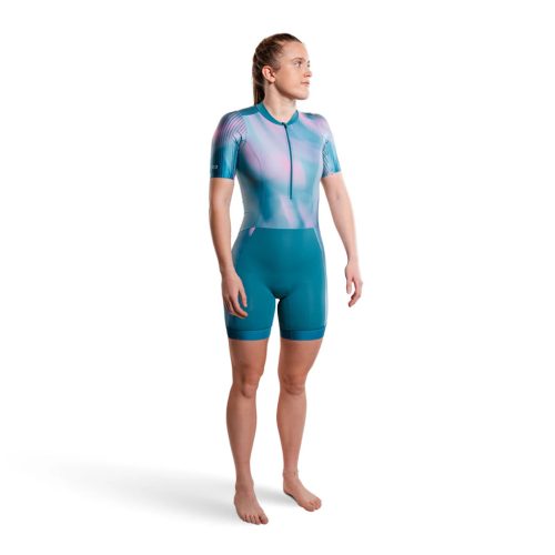 Zone3 Activate+ Short Sleeve Trisuit női triatlonos ruházat