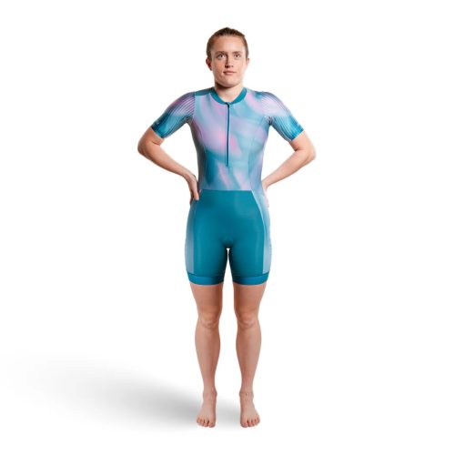Zone3 Activate+ Short Sleeve Trisuit női triatlonos ruházat