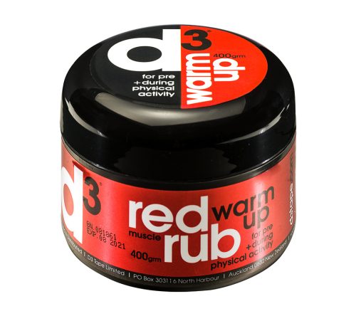 D3 Red Warm Up Rub bemelegítő krém